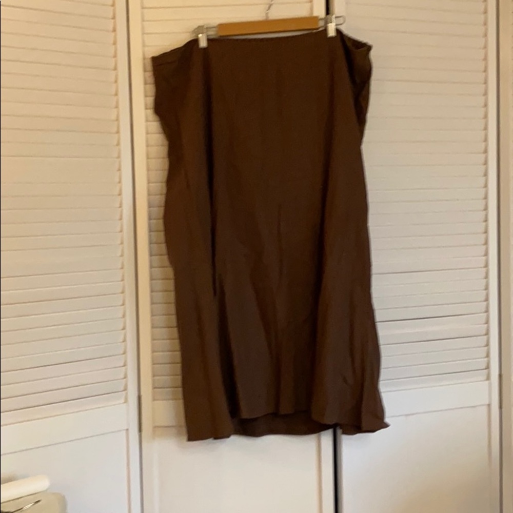 Linen flare skirt